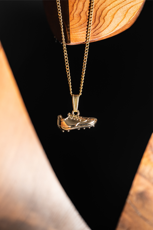 3D Gold Cleat Necklace